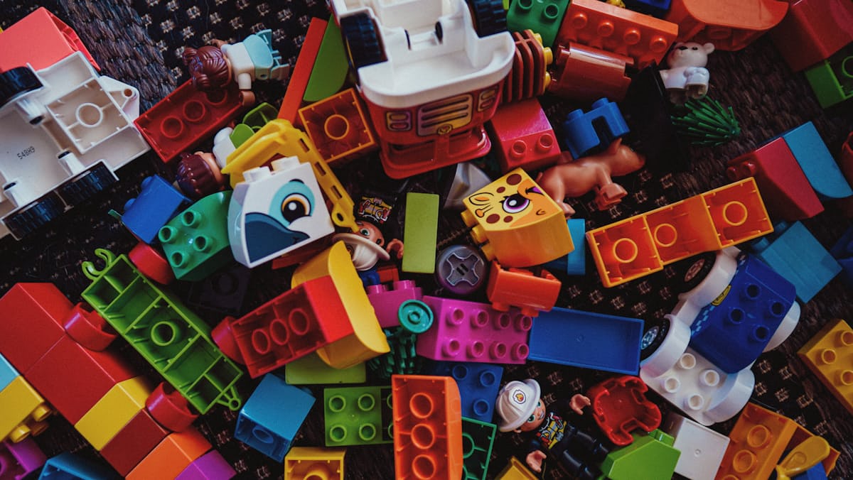 bunch of toy blocks